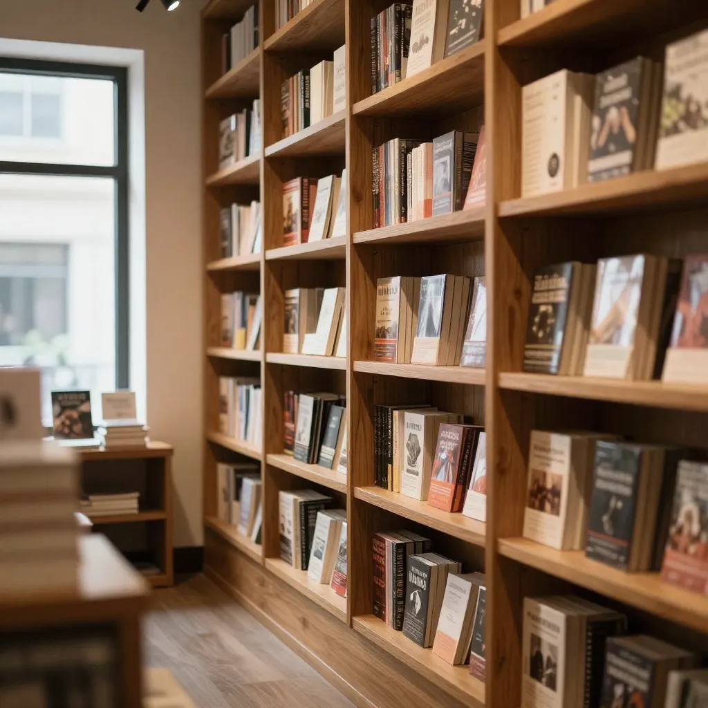 Bookstore reading area