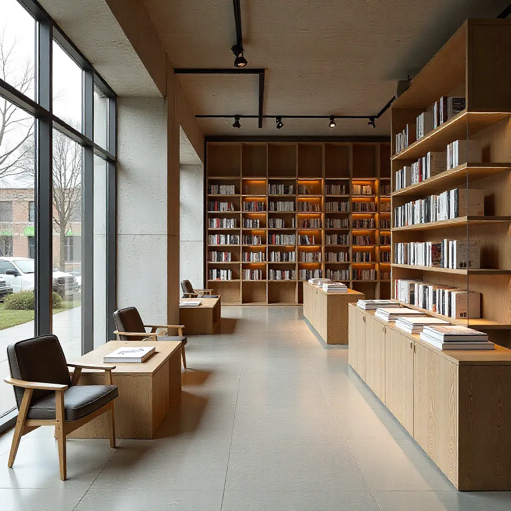 Reading area with comfortable seating